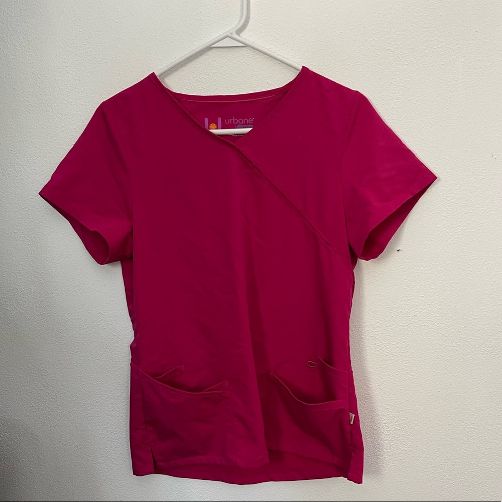 NWOT Urbane Pink Scrub Top